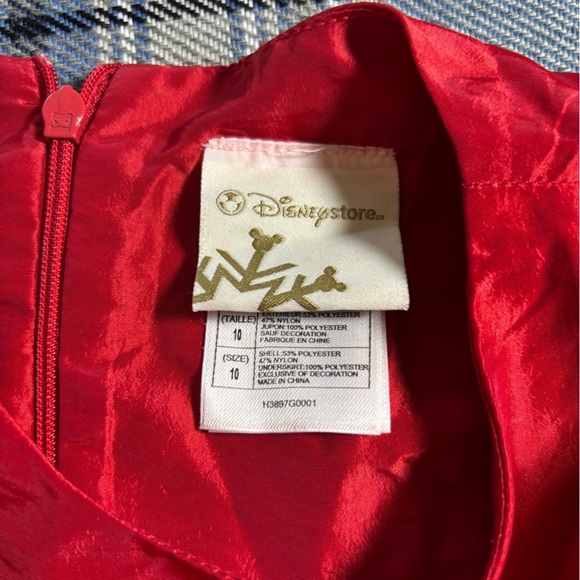 Disney Minnie Mouse Christmas Plaid and Tulle Dress Sz 10 - Picture 5 of 7